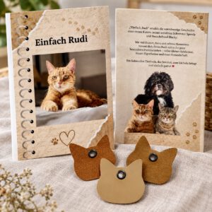 Buch Einfach Rudi mit handgemachtem Lederanhänger
